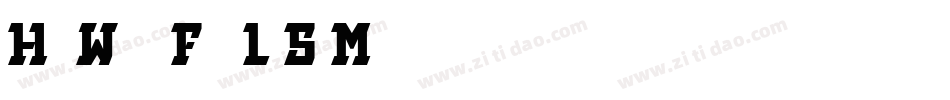 HanWang FangLiSuMedi字体转换